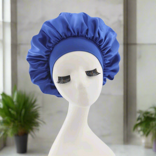 Royal Blue Hair Bonnet