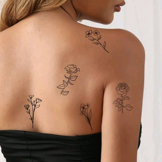 Flower Temporary Tattoo (Random)