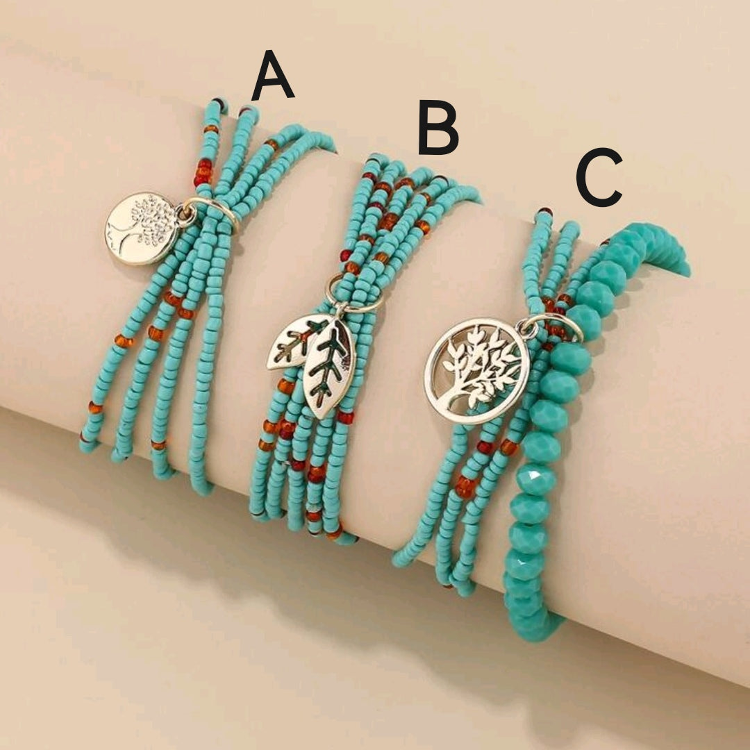 Leaf Charm Bracelet