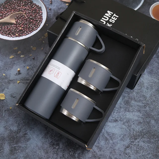 Vacuum Flask Set (Gray)