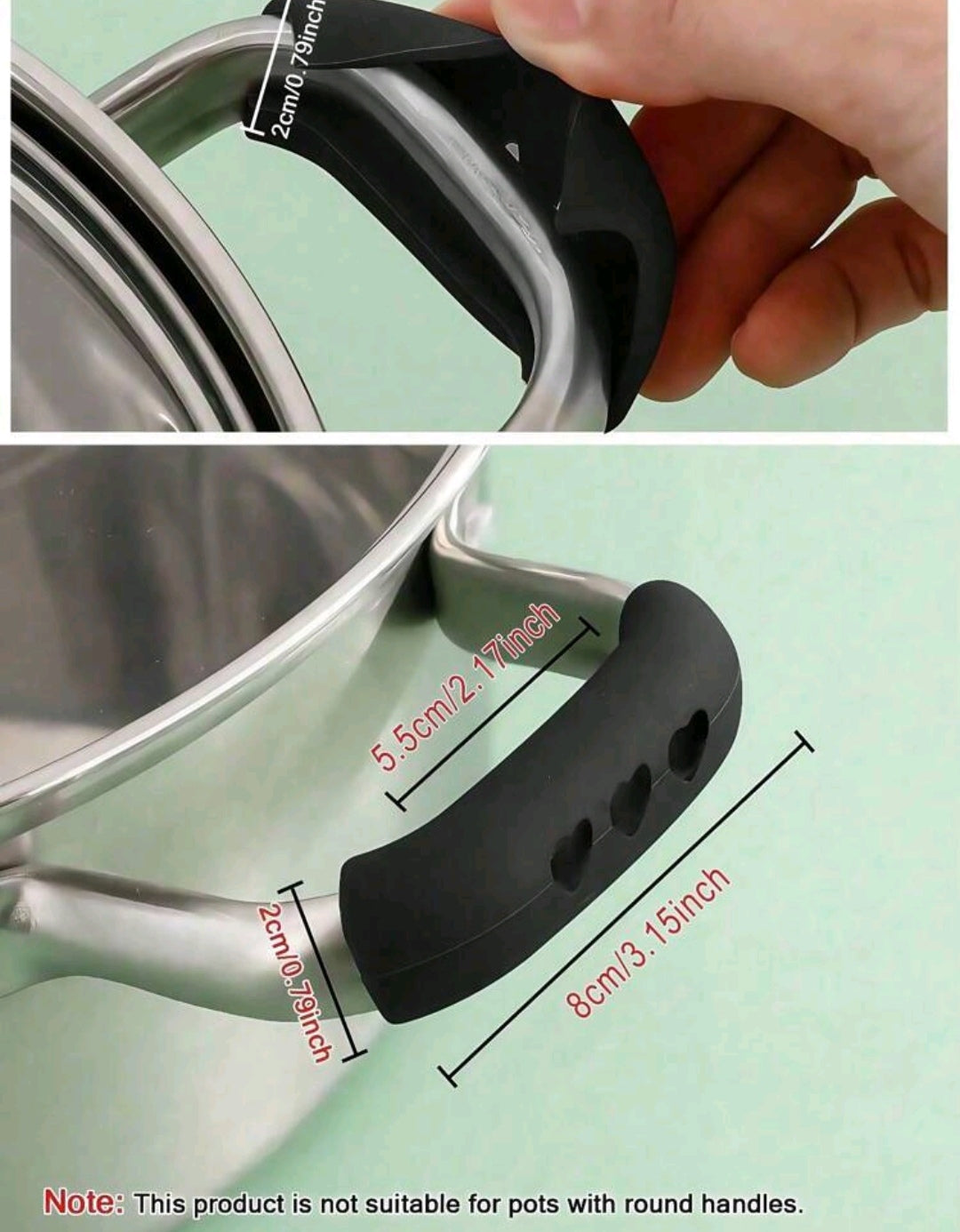 2pcs Pot Handle Covers