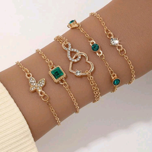 5pcs Elegant Bracelet Set