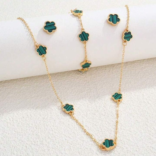 Flower Jewelry Set