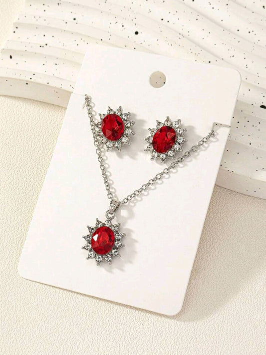 Rhinestone Jewelry Set