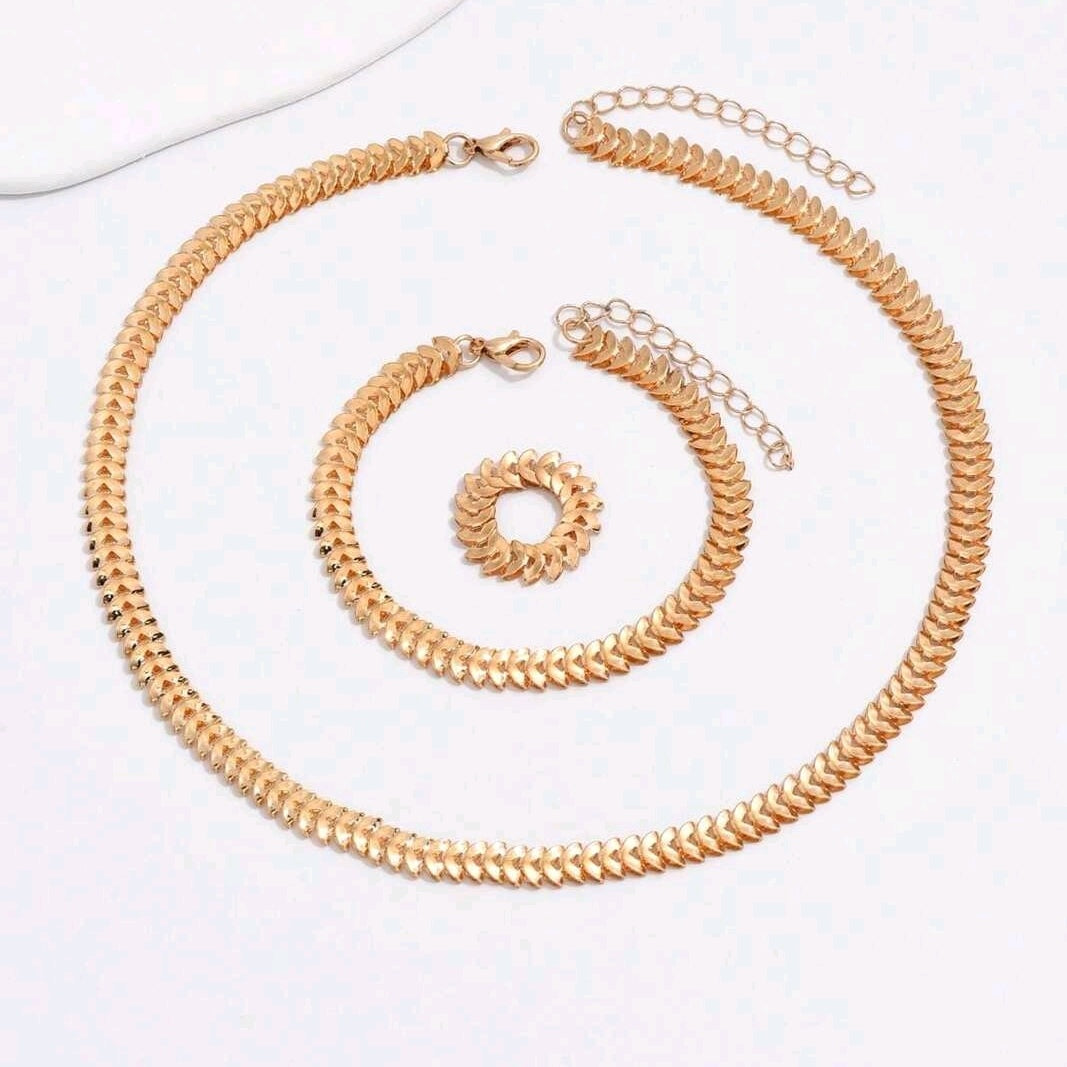 Simple Chain Jewelry Set