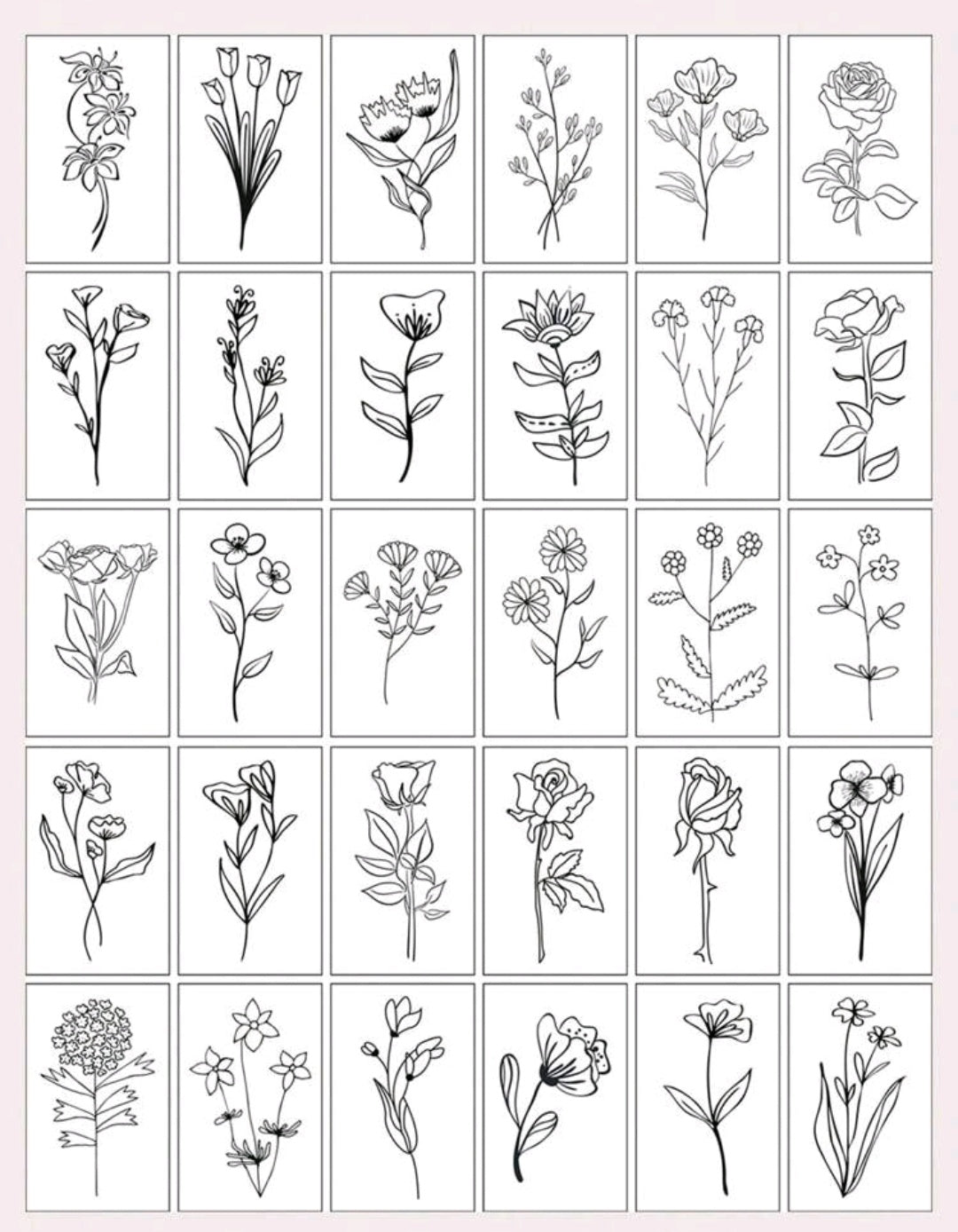 Flower Temporary Tattoo (Random)