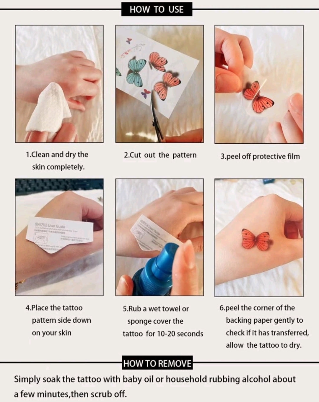 Butterfly Temporary Tattoo